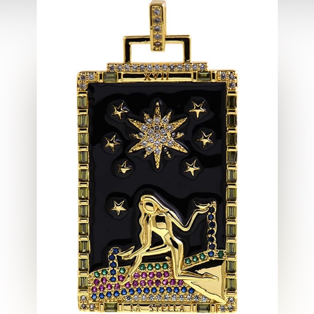 🖤 Stunning 18k Gold & Enamel Tarot Charms 🖤